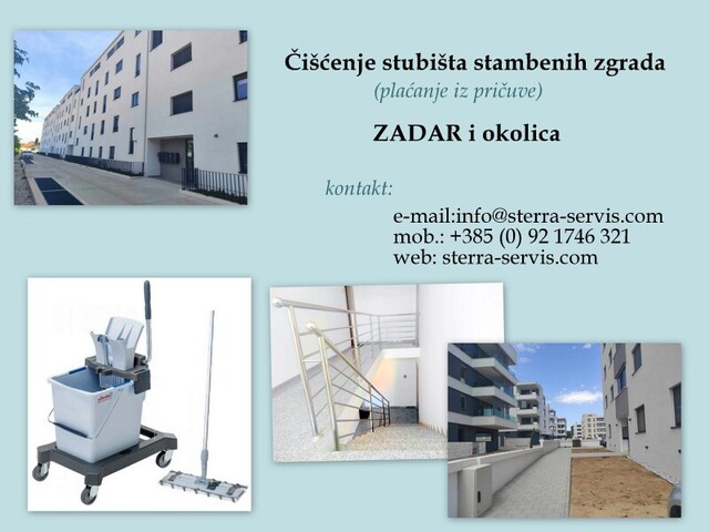 Čišćenje stubišta stambenih zgrada