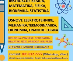 INSTRUKCIJE IZ OSNOVA ELEKTROTEHNIKE, MEHANIKE, TERMODINAMIKE, MATEMATIKE, FIZIKE, KEMIJE
