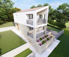 Mali Iž, građevinsko zemljište s projektom i pogledom na more