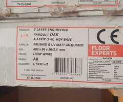 Hrastov parket, dvoslojni, četkani