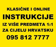 INSTRUKCIJE MATEMATIKA, FIZIKA, KEMIJA, BIOKEMIJA, STATISTIKA, ELEKTROTEHNIKA, MEHANIKA, TERMODINAM.