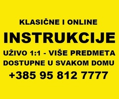 INSTRUKCIJE MATEMATIKA, FIZIKA, KEMIJA, BIOKEMIJA, STATISTIKA, ELEKTROTEHNIKA, MEHANIKA, TERMODINAM.